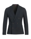 Simbols Man Blazer Midnight Blue Size 40 Viscose, Polyamide, Elastane In Blue