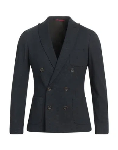 Simbols Man Blazer Midnight Blue Size 40 Viscose, Polyamide, Elastane
