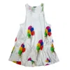 Simeon Farrar Women's White Ice Cream Vest Dress
