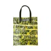 Simeon Farrar Women's Yellow / Orange Caution Pvc Tote In Yellow/orange