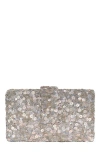 Simitri Classic Sequin Kitsch Clutch In Red