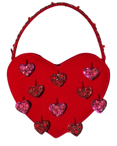 Simitri Dil Bag Clutch In Red