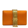 Simitri Electric Fringe Clutch In Brown