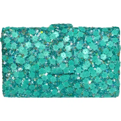 Simitri Floral Sequin Kitsch Clutch