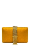 Simitri Fringe Clutch In Orange