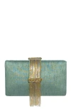 Simitri Fringe Clutch In Green