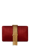 Simitri Fringe Clutch In Red