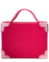 Simitri Gulaab Briefcase Bag In Pink