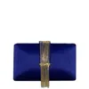 Simitri Jewel Fringe Clutch In Blue