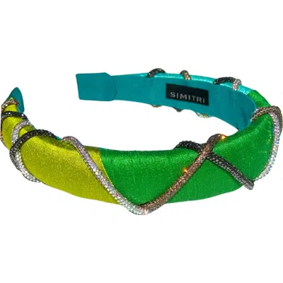 Simitri Key Lime Headband In Pink