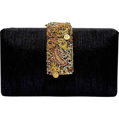 Simitri Metal Beaded Fringe In Black