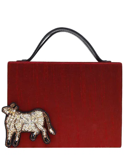 Simitri Moo Briefcase Bag In Red