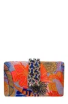 Simitri Printed Braid Clutch In Multi
