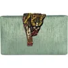 Simitri Raaka Clutch In Green