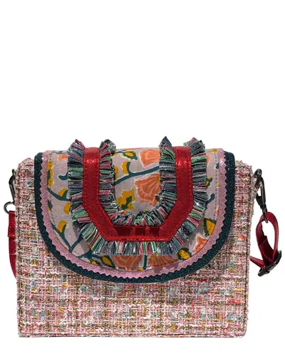 Simitri Tweed Clutch In Orange