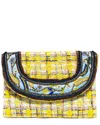 Simitri Tweed Envelope Wallet In Yellow