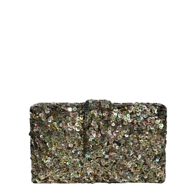 Simitri Women's Antique Olive Kitsch Clutch In Green