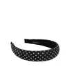 Simitri Women's Black Fishnet Headband In Black