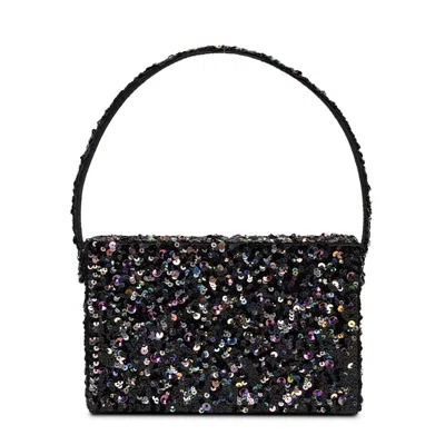 Simitri Women's Black Garnet Box Clutch
