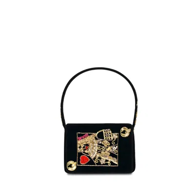 Simitri Women's Black / Gold Black Poker Mini In Multi