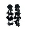 Simitri Women's Black Noir Bloom Earrings In Black