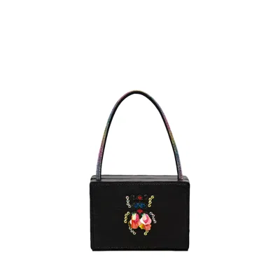 Simitri Women's Black / Red Beetle Mini Bag In Multi