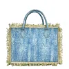 Simitri Women's Blue Brittany Tote Bag