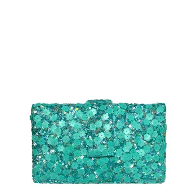 Simitri Women's Blue Firozi Kitsch Clutch