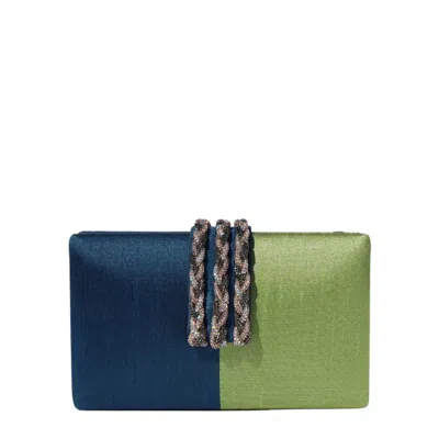 Simitri Women's Blue / Green Aquamarine Clutch In Multi