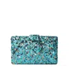 Simitri Women's Blue Maldives Kitsch Clutch In Blue