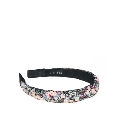 Simitri Women's Blue / Silver / Neutrals Icy Headband In Multi