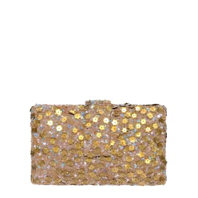 SIMITRI WOMEN'S BROWN / GOLD MAHAL KITSCH CLUTCH