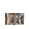 Simitri Women's Brown / Gold / Rose Gold Dune Clutch In Multi