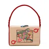 Simitri Women's Brown Poker Clutch Bag