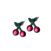 Simitri Cherry Earrings In Pink