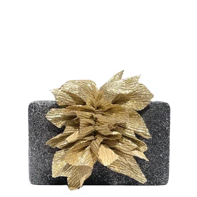 Simitri Women's Gold / Black Goldie Angel Clutch In Multi