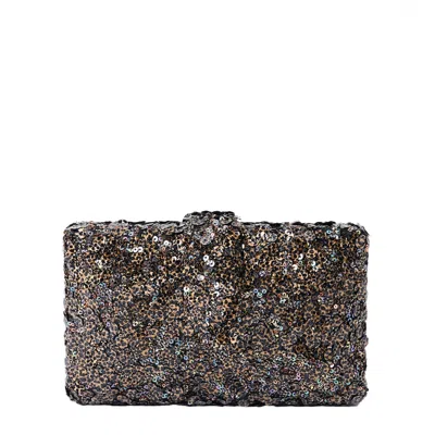 Simitri Women's Gold / Black Twilight Kitsch Clutch Bag