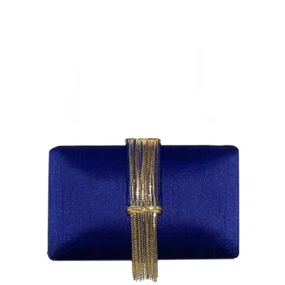 Simitri Women's Gold / Blue Sapphire Fringe In Gold/blue