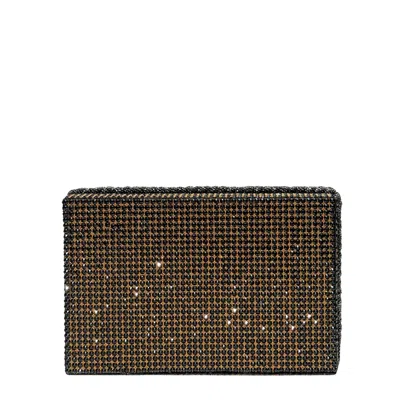 Simitri Women's Gold Disco Etoile Clutch