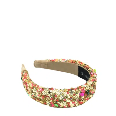 Simitri Women's Gold Donut Headband