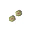 Simitri Moss Bloom Earrings In Green