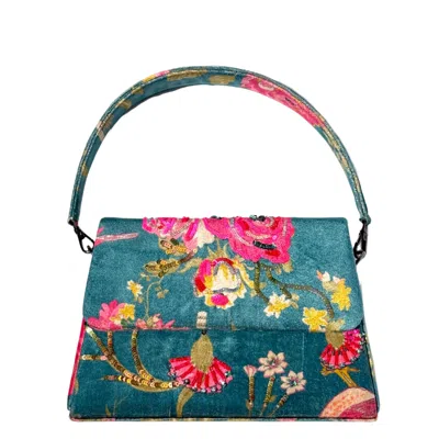 Simitri Women's Gold / Green / Pink Day Dream Trapezee Bag