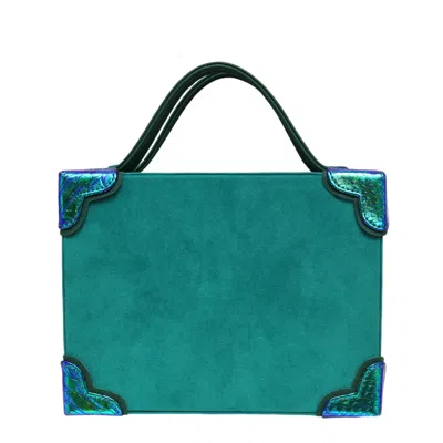 Simitri Women's Green Ariel Briefcase Bag