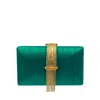 Simitri Women's Green / Gold Emerald Fringe In Multi