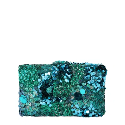 Simitri Women's Green Nicobar Kitsch Clutch Bag