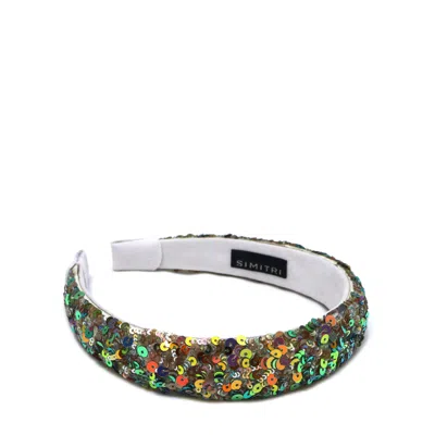 Simitri Women's Green / Yellow / Orange Parrot Headband