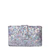 Simitri Women's Grey / Silver Silver Sparks Clutch Bag