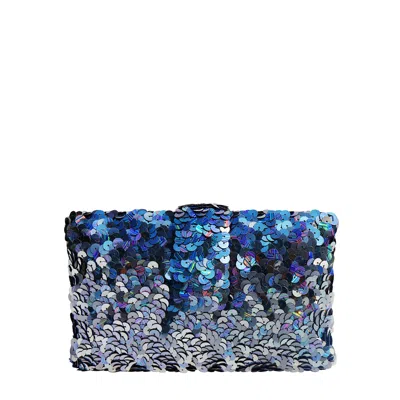 Simitri Women's Grey Stormy Kitsch Clutch In Gray