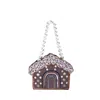 Simitri Winter Cottage House Mini Bag In Multi