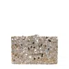 Simitri Women's Neutrals / Gold / Brown Champagne Kitsch Clutch In Multi